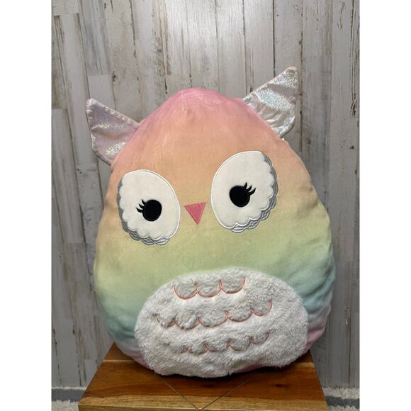 Squishmallows 20" Britta the Rainbow Owl‎ Plush Toy Multicolor - Picture 1 of 5